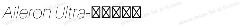 Aileron Ultra字体转换